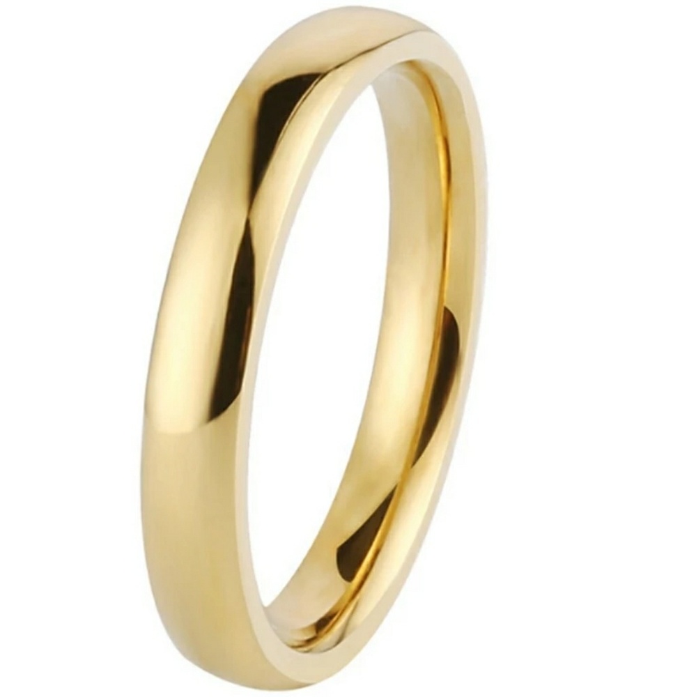 NEW Simple Gold Tone 2mm stackable band ring - Picture 5 of 5